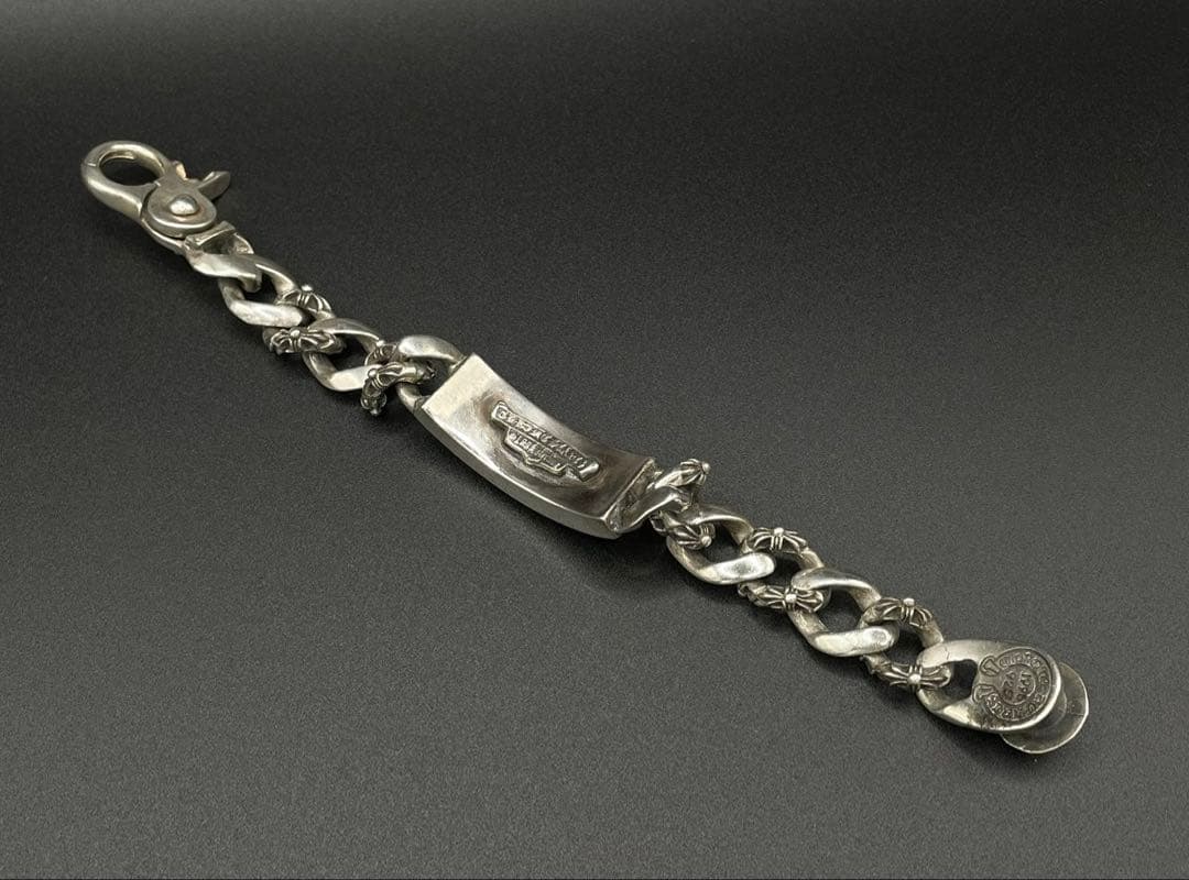 ダガー IDブレスレット ファンシーチェーン クリップブレスレット 925