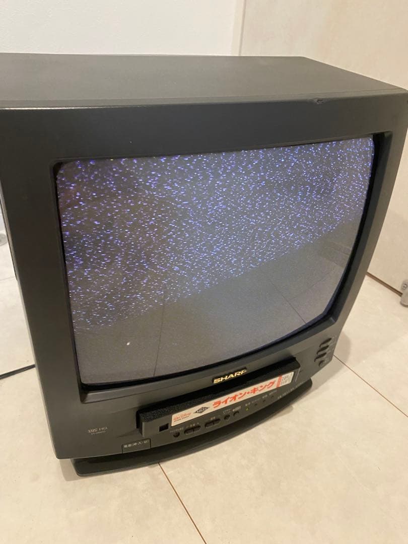 【動作品 】SHARP VT-14M40 カラーテレビ テレビデオ