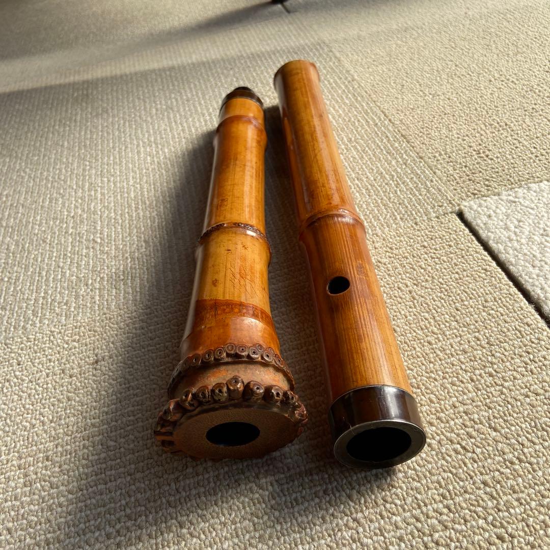 252尺八　ニ尺一寸管　晏弘銘ニ印