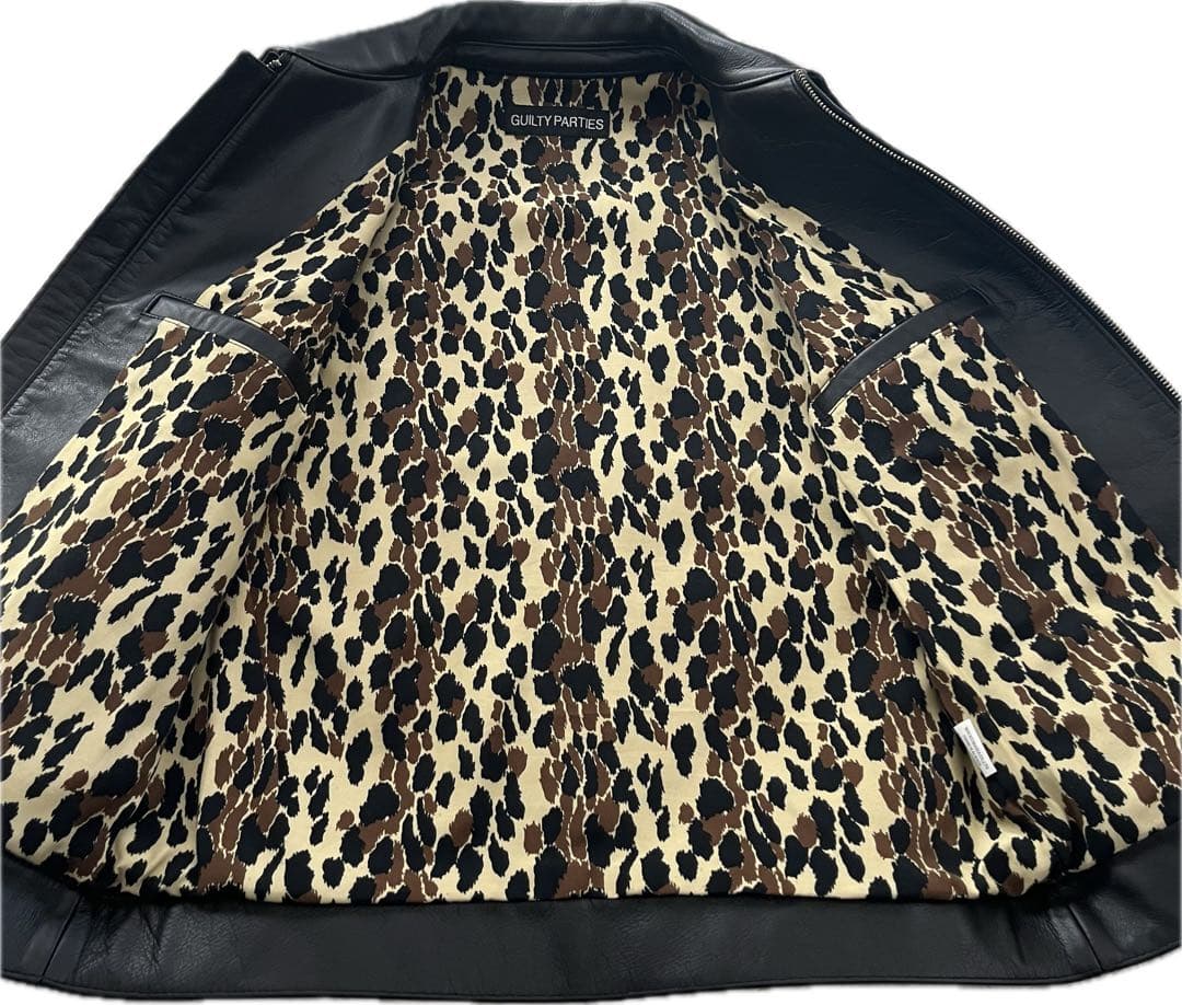 【美品】WACKO MARIA ワコマリア　シングルライダースジャケット 本革