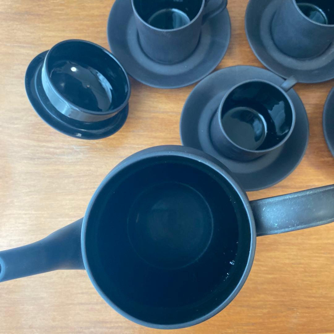 ウェッジウッド ブラックバサルト　コーヒーセット　デミタス カップ　廃盤　希少