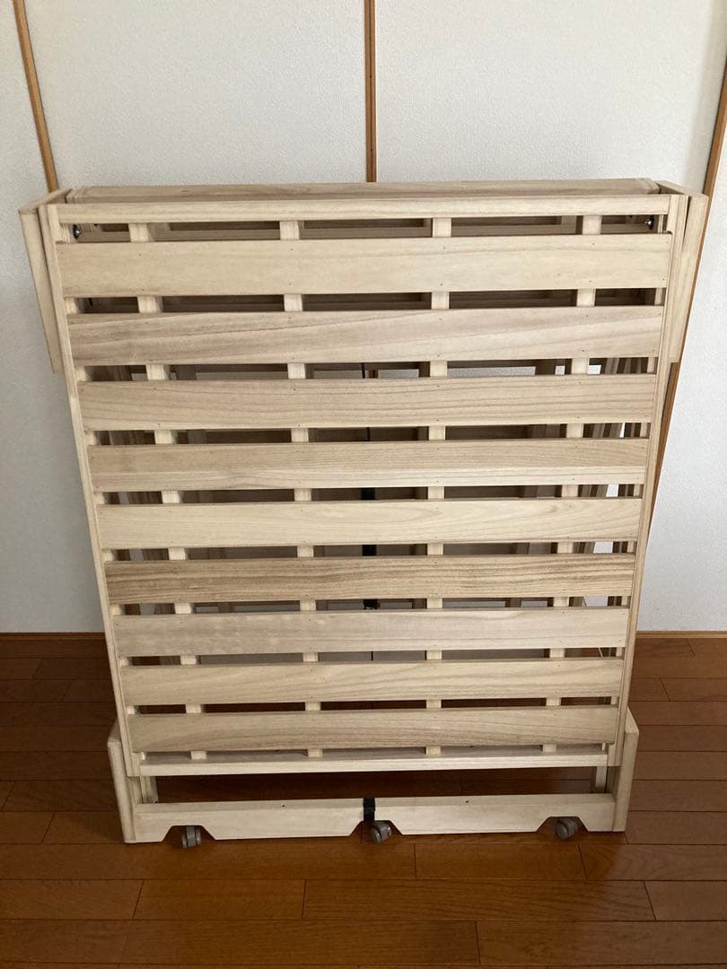 はな　／　木製 折りたたみベッド シングルサイズ
