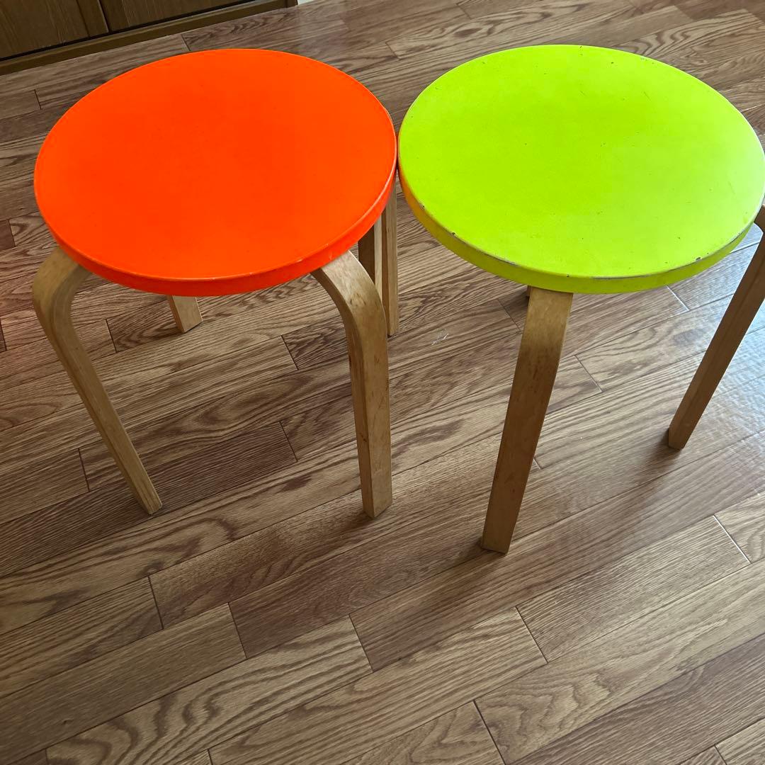 IKEA スツール2脚セット