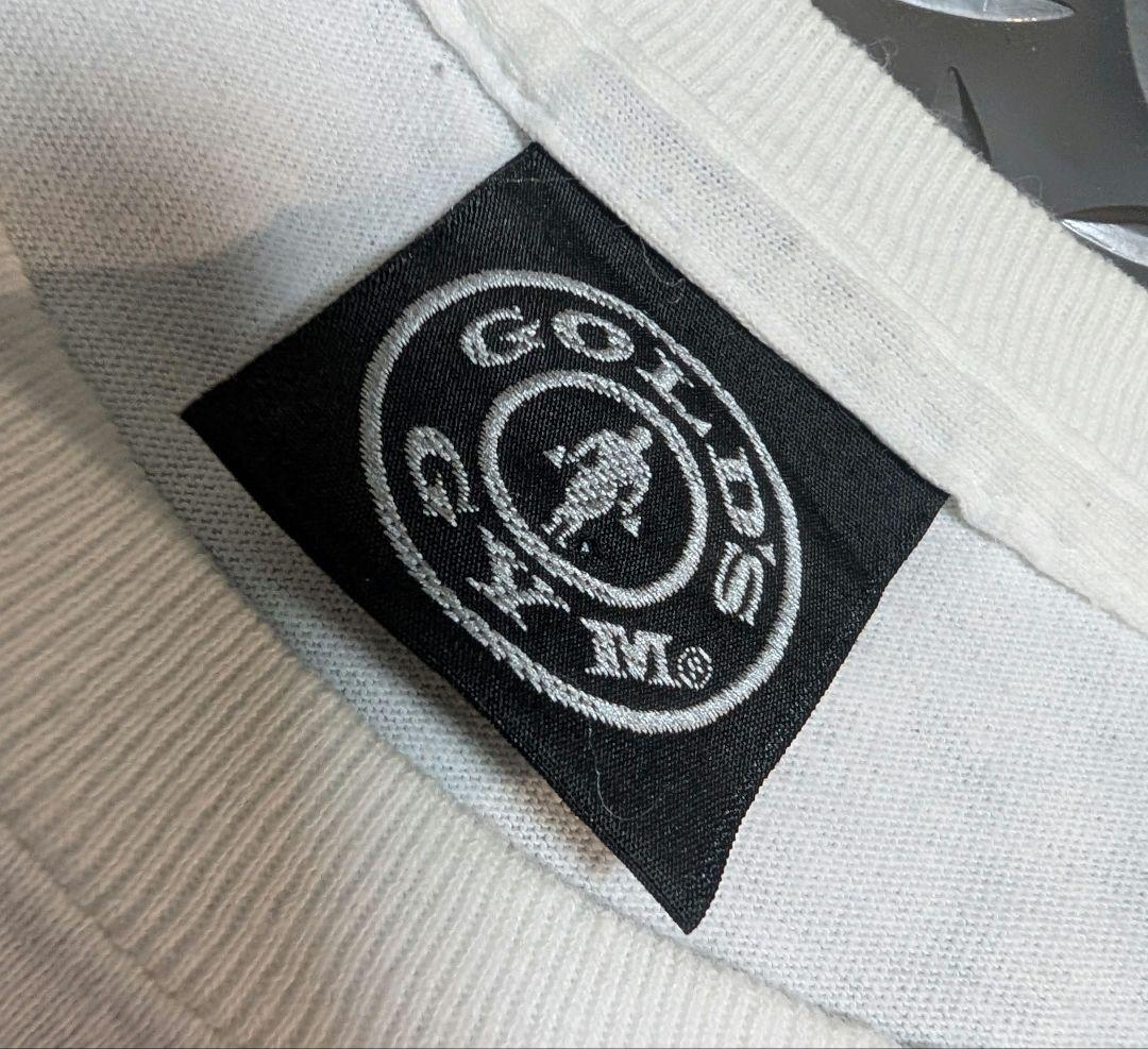 GOLD'SGYMTシャツホワイトXXL（2X）ベニスビーチUSA製筋トレBIG