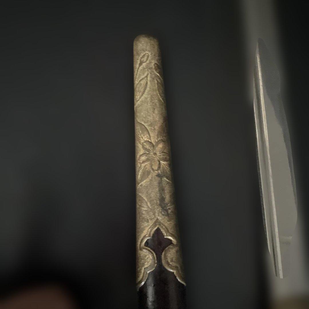 旧日本海軍 指揮刀 模造刀 42㎝ 短剣 軍刀 外装 コレクター収蔵品 短刀