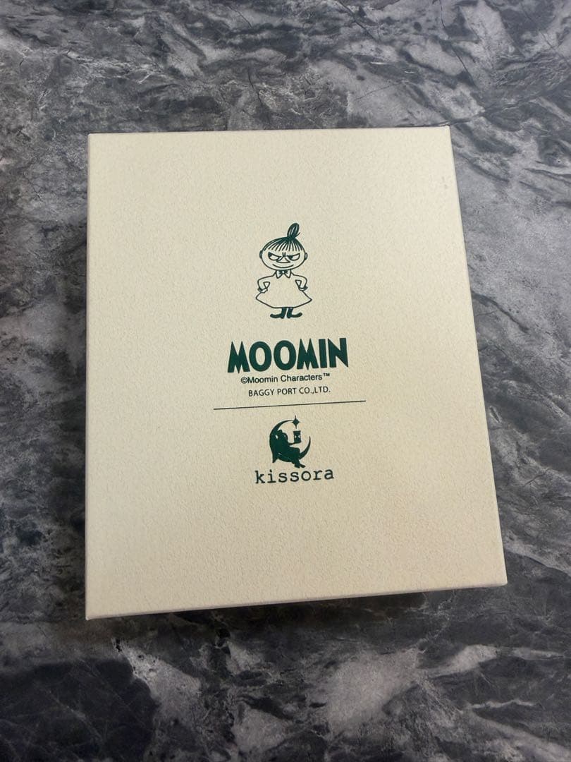 ムーミン 二つ折り財布 kissora キソラ 本革 刺繍 レディース
