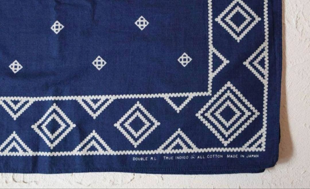 新品*RRL*ロゴ コットン スカーフ *　ダブルアールエル