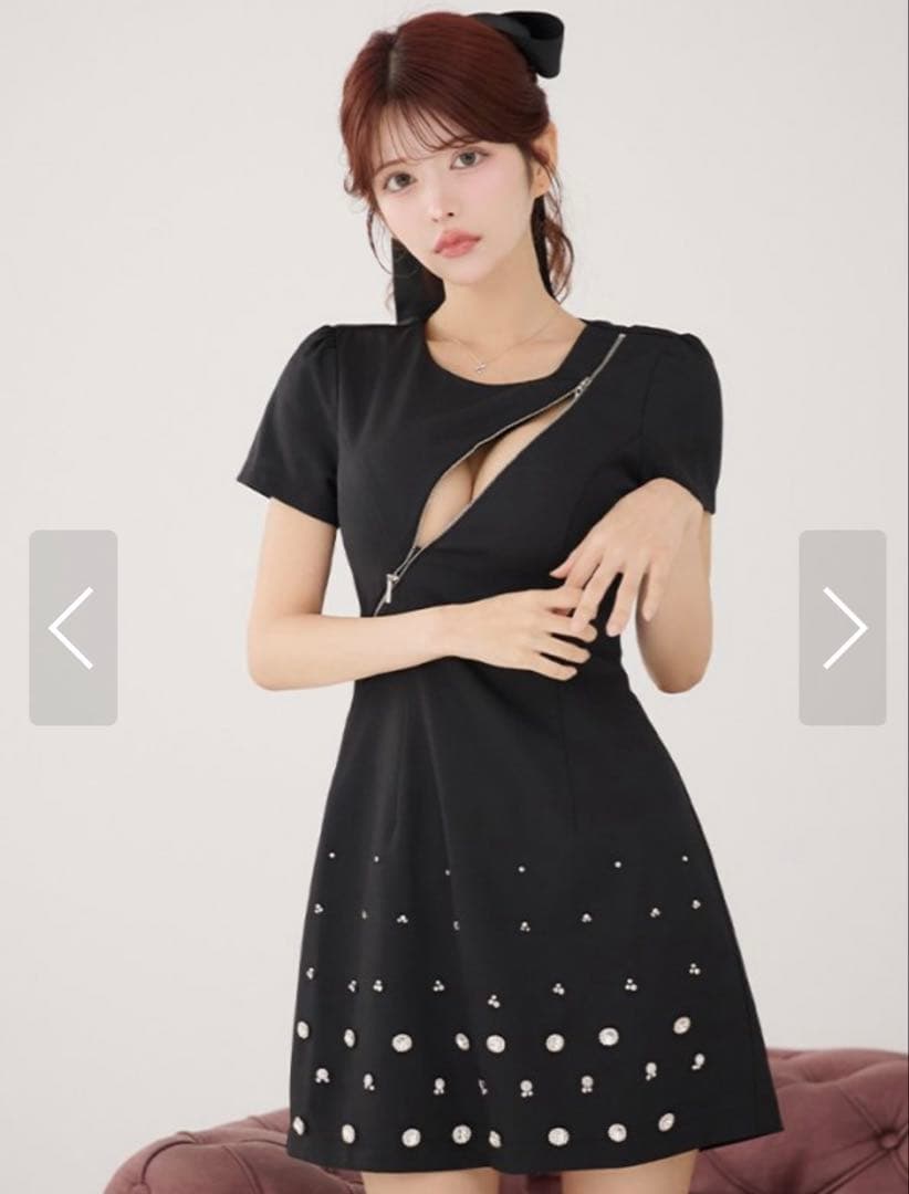 an アン キャバドレス フレアドレス 袖あり