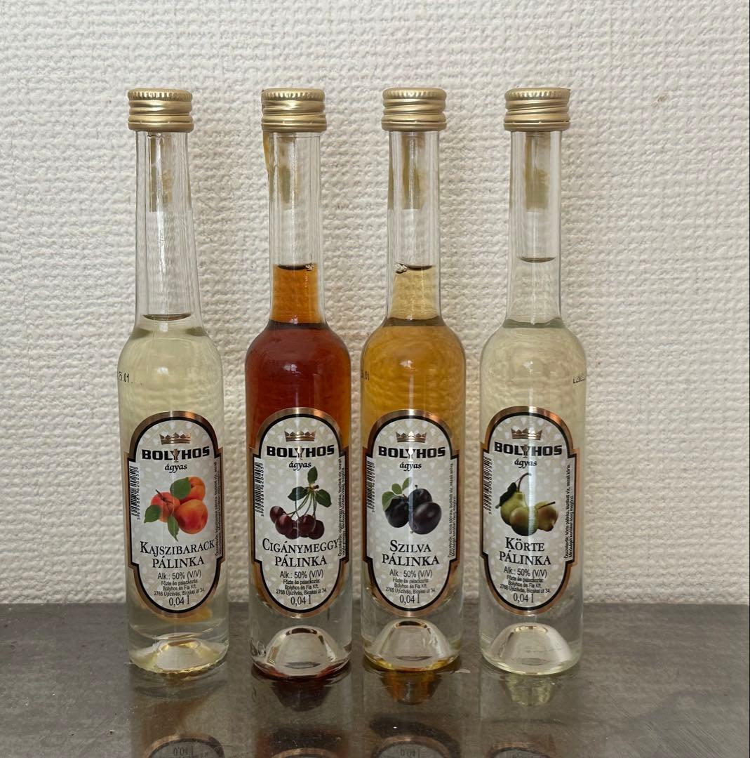 果実酒　PALINKA パーリンカ　度数50% 洋梨　プラム　チェリー　すもも