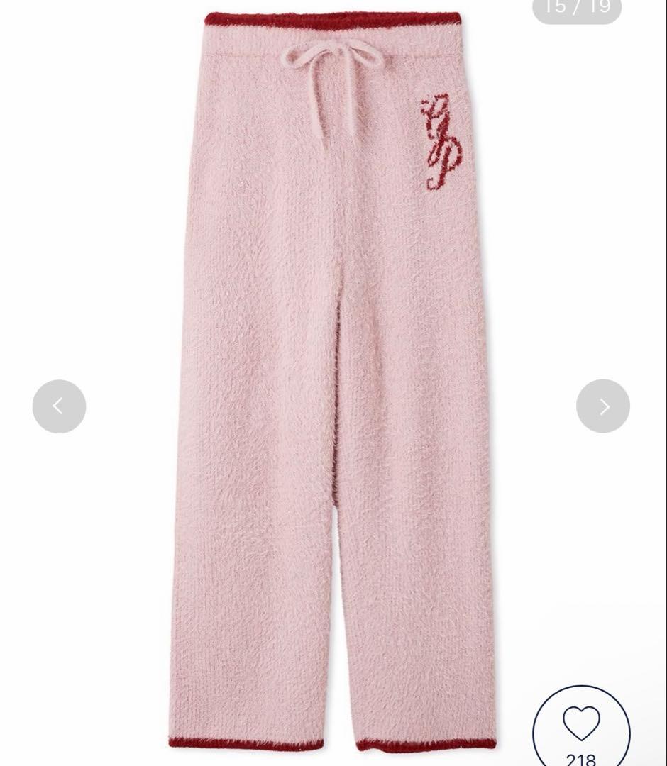 ジェラートピケ ラメフェザー プルオーバー ロングパンツ セット