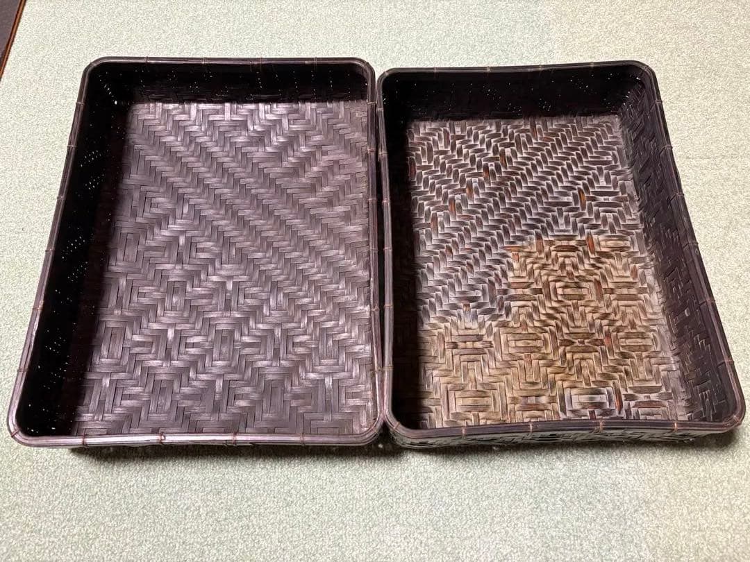 昭和レトロ竹製分箱