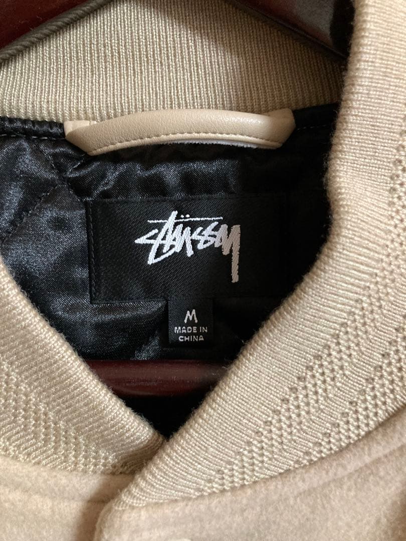 ジャケット・アウター StussySPORT MELTON VARSITY JACKET