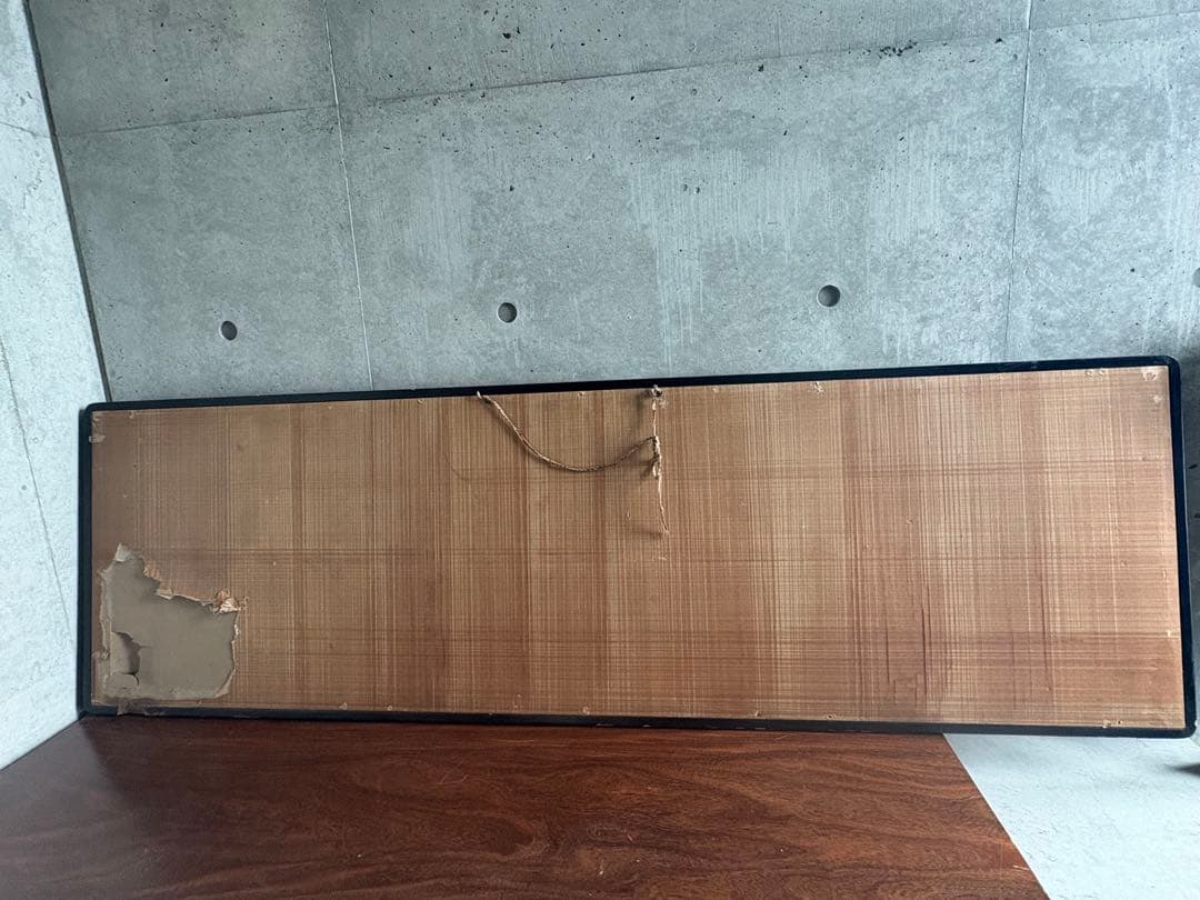 横額　刺繍　竹内栖鳳の絵をモチーフに