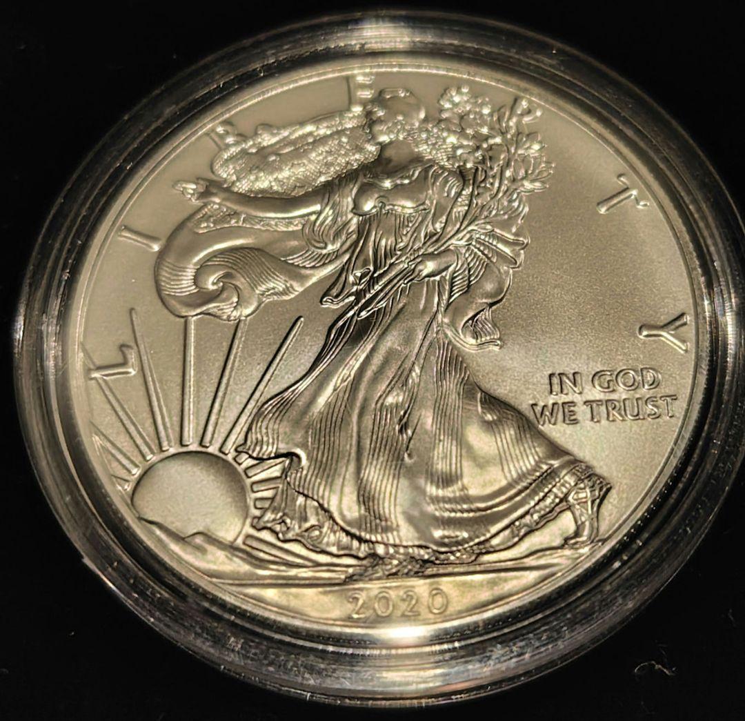 2020年「イーグル•ウォーキングリバティ」純銀1オンス銀貨/1枚
