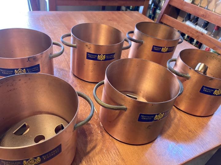 ノスタルジー　オリエント　イスタンブール　エキスプレス　純銅製アイスペール　６個