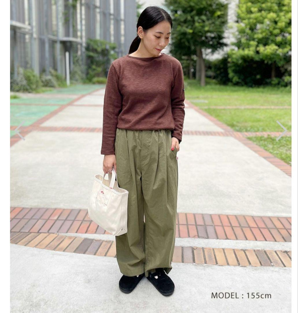 DANTONツイルイージーパンツオリーブ ワイドパンツ新品カーキダントン