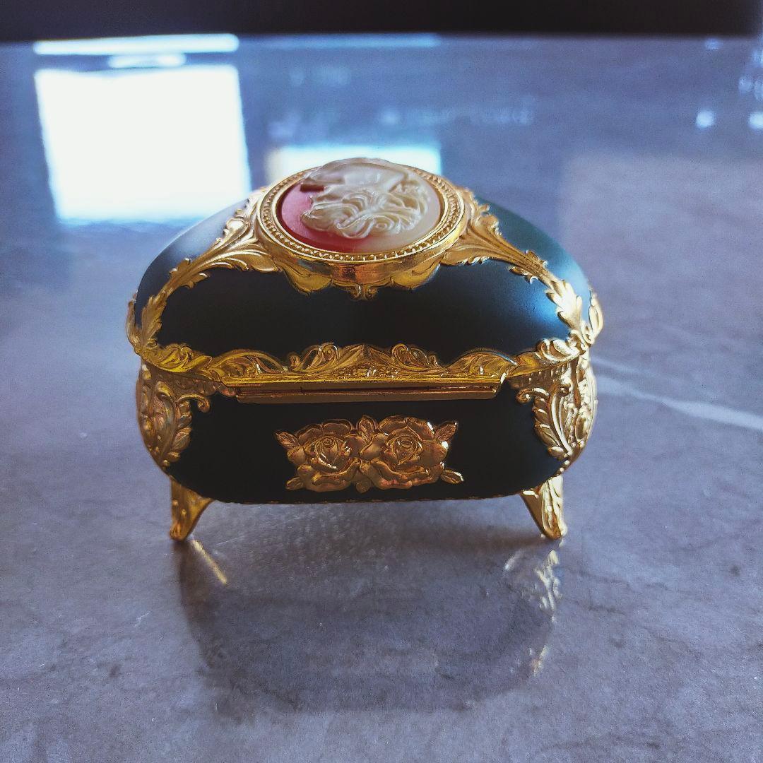 【新品】ハート型 装飾ボックスオルゴール アクセサリー箱 日本製