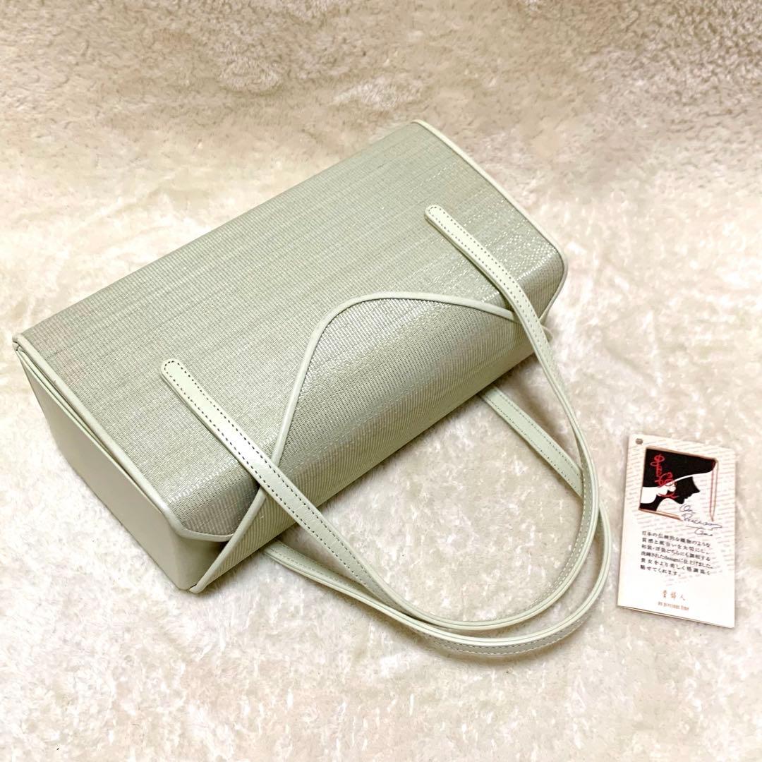 【希少】 衿秀 貴婦人 ホースヘアバッグ ハンドバッグ 和装 着物 革 日本製