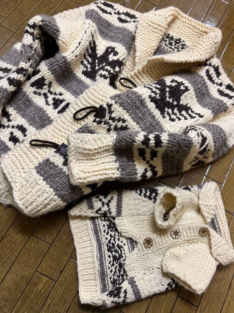 犬用&飼主様メンズ　お揃いカウチンセット