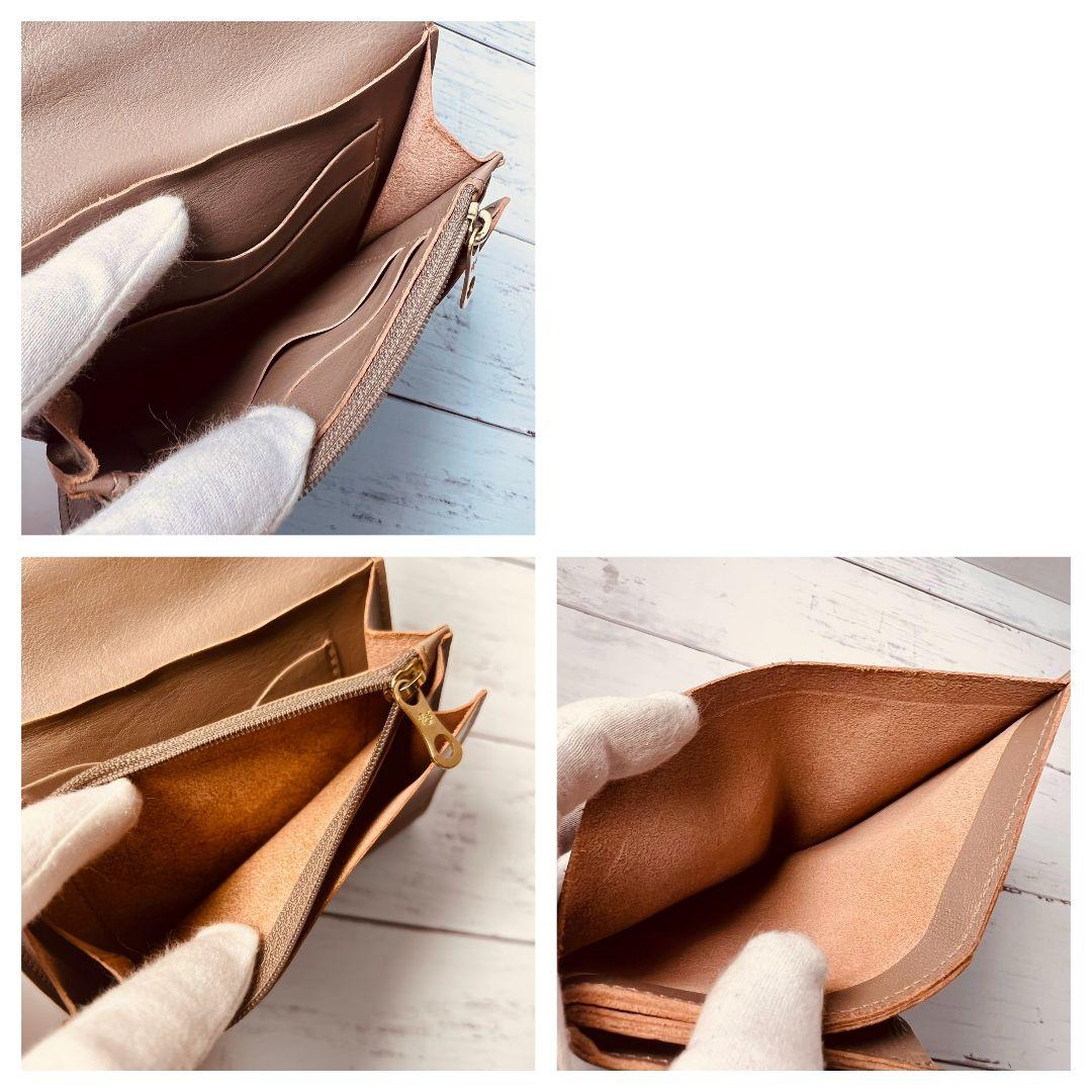 【希少　高級感漂う美しい本革】　IL BISONTE　二つ折り財布　バイソン刻印