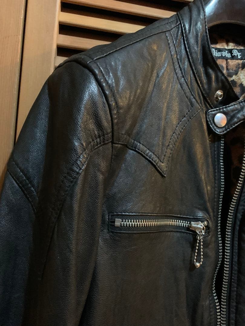 シングルライダースジャケットM美品