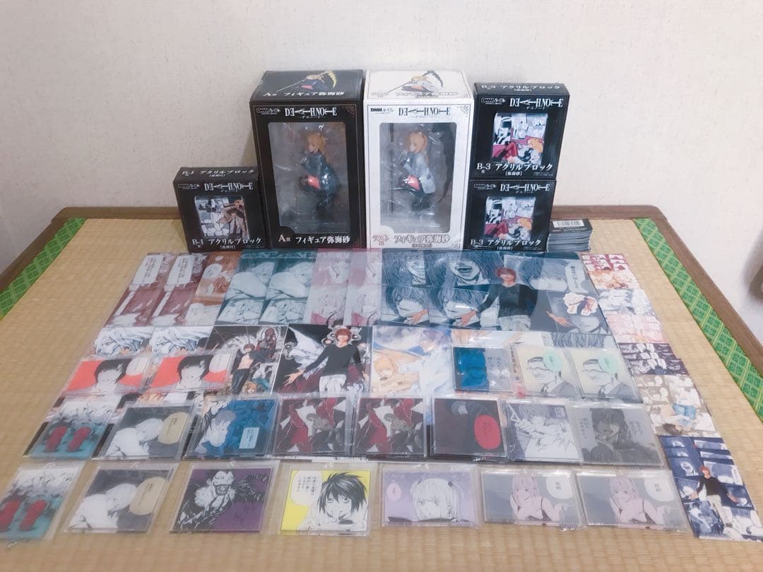 デスノートくじ　フィギュア　アクリルブロック　セット