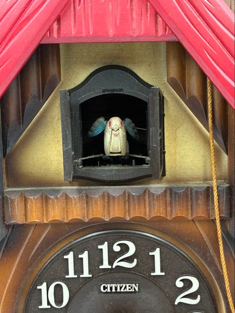 CITIZEN シチズン 鳩時計 山羊 小屋 少女 振り子時計 ポッポ時計