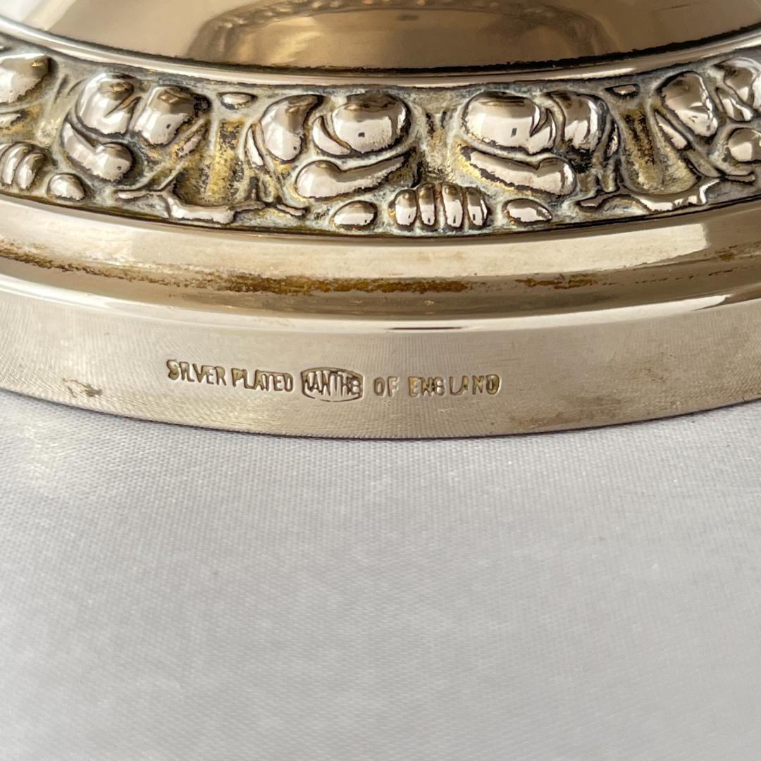 【IANTHE】ローズボウルバラ / 薔薇の花器セット　5点【シルバープレート】