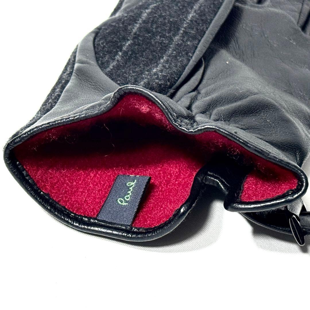 ꧁極美品꧂ Paul Smith ポールスミス 羊革 ラムレザーグローブ 手袋
