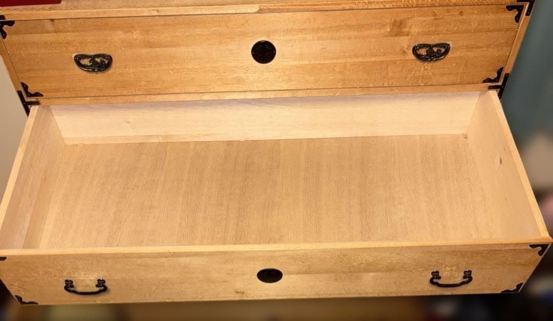⭐︎送料込み⭐︎木製和風箪笥 6引き出し アンティーク　　家具　ヴィンテージ