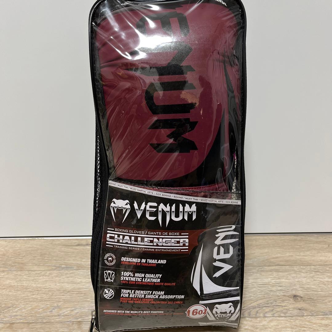 VENUM [ヴェヌム] ボクシンググローブ 16oz レッド ブラック