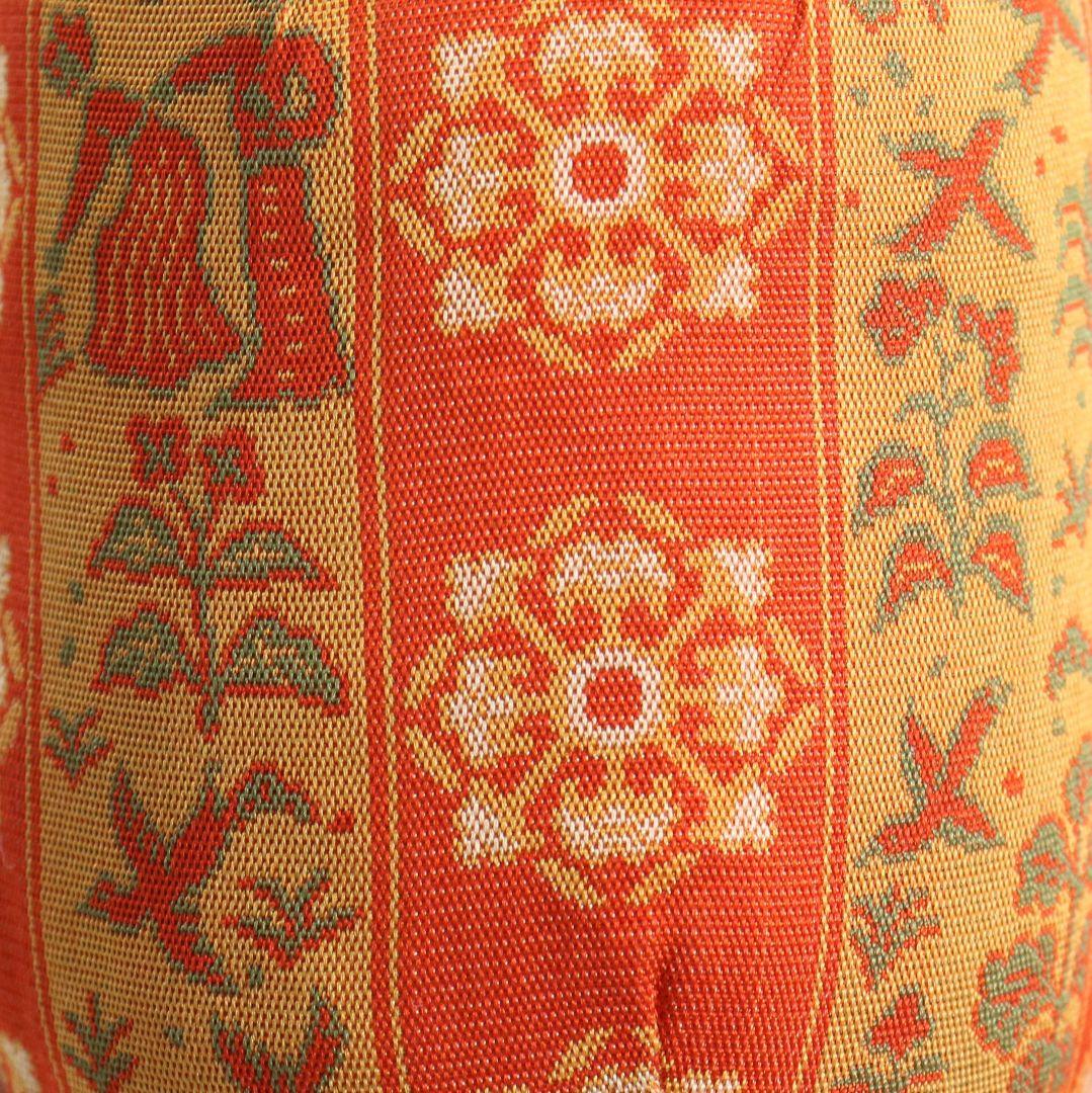 加藤弥右衛門作 瀬戸 茶入 正倉院竪笛彫刻文仕覆 茶道具 共箱　V915