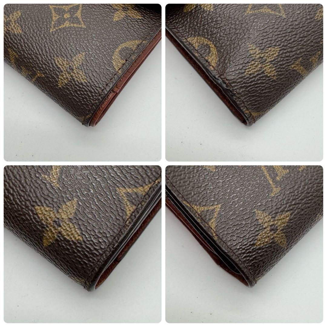美品✨️ルイヴィトン　モノグラム　ポルトトレゾール　エテュイパピエ　三つ折り財布