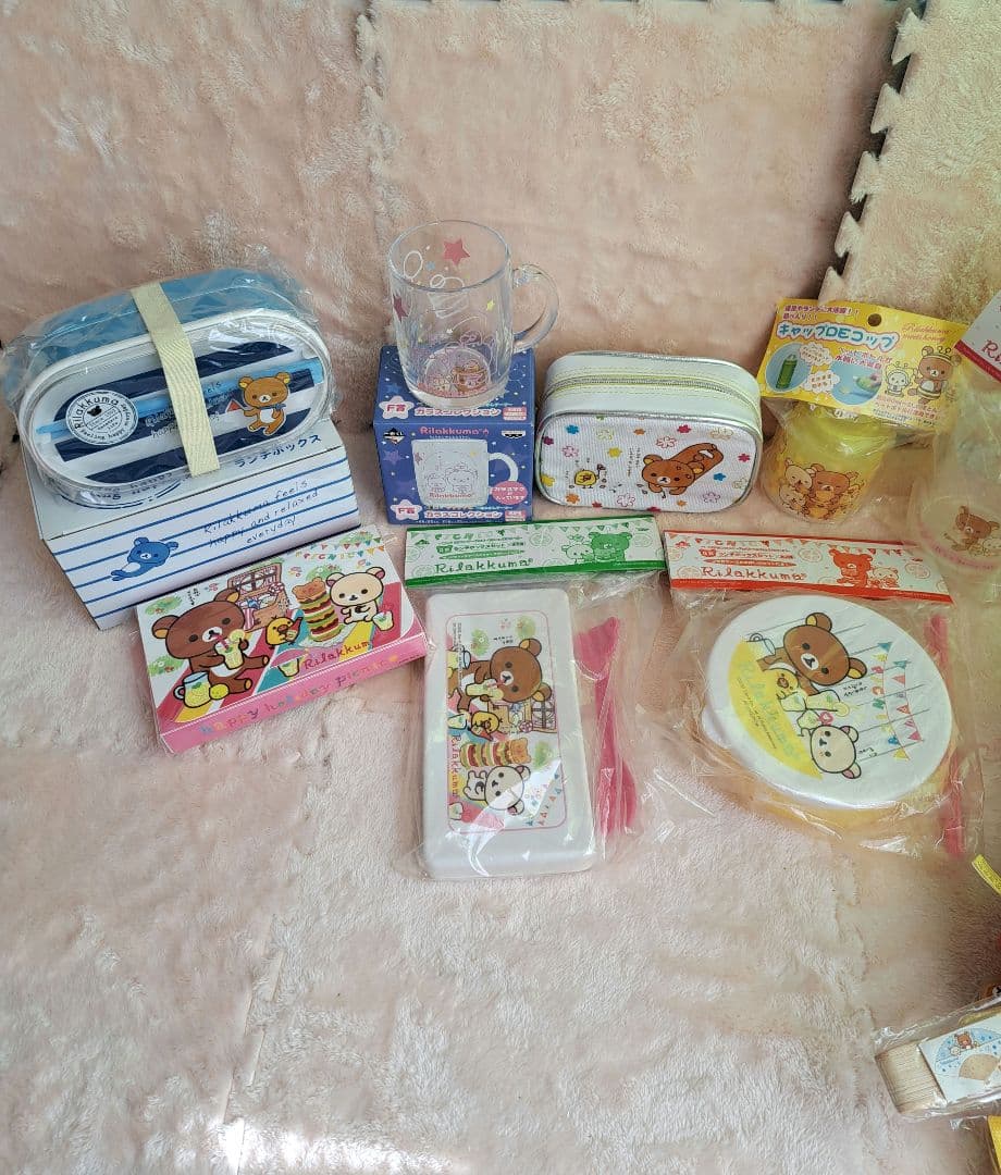 アラレ3号様 リラックマレア ぬいぐるみ・雑貨セットほぼ 新品、タグ付