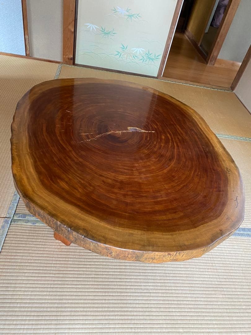 一枚板　アンティーク　机　ローテーブル