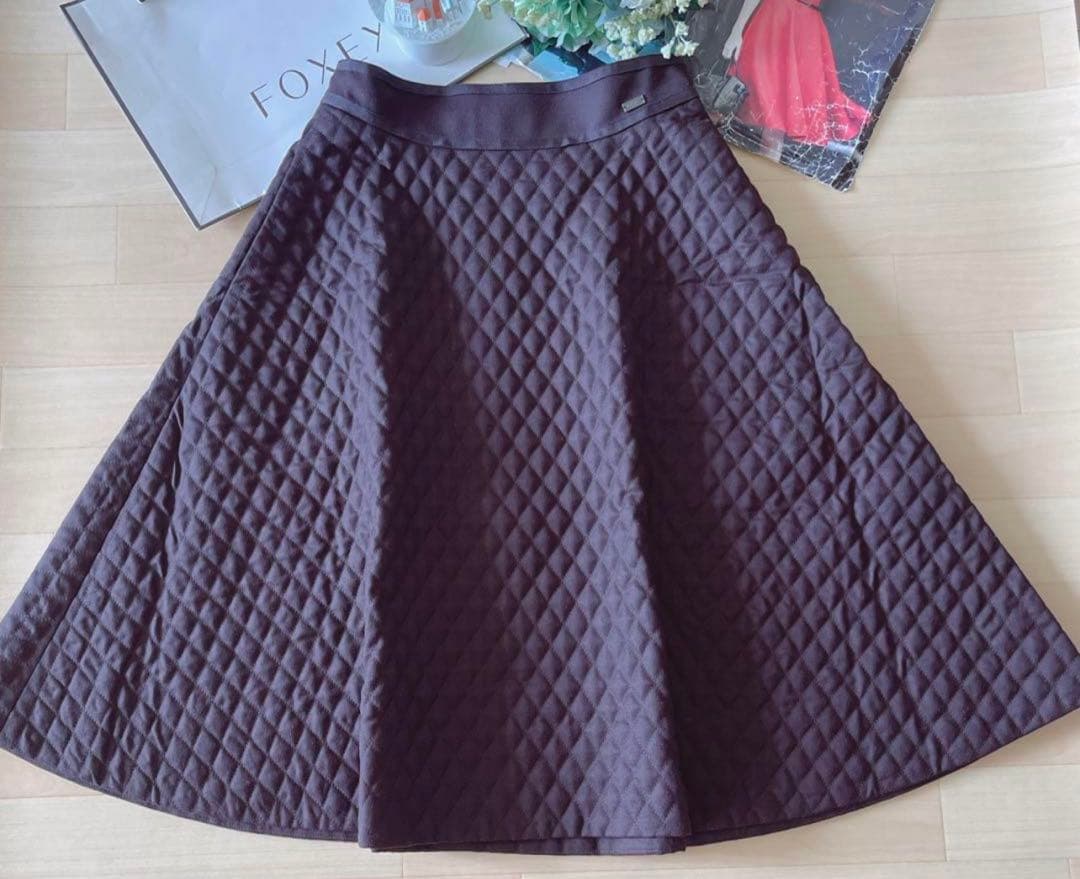 極美品！FOXEYクロスフレアスカート 40 Rene foxey