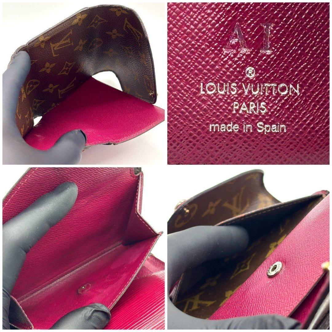 s*様 ルイヴィトン 三つ折り財布 モノグラム ポルトフォイユ・マリールー コン