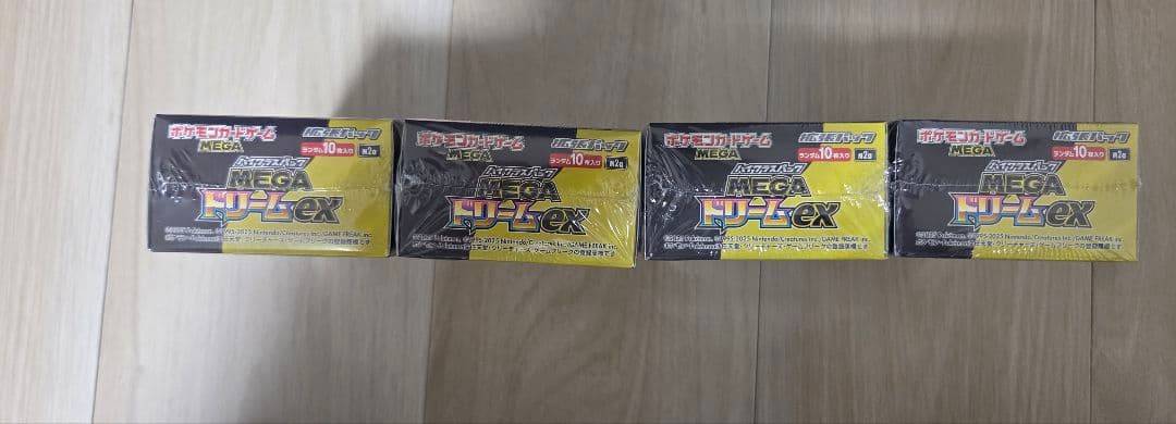 ポケモンカード　MEGAドリームex　シュリンク付き　4box