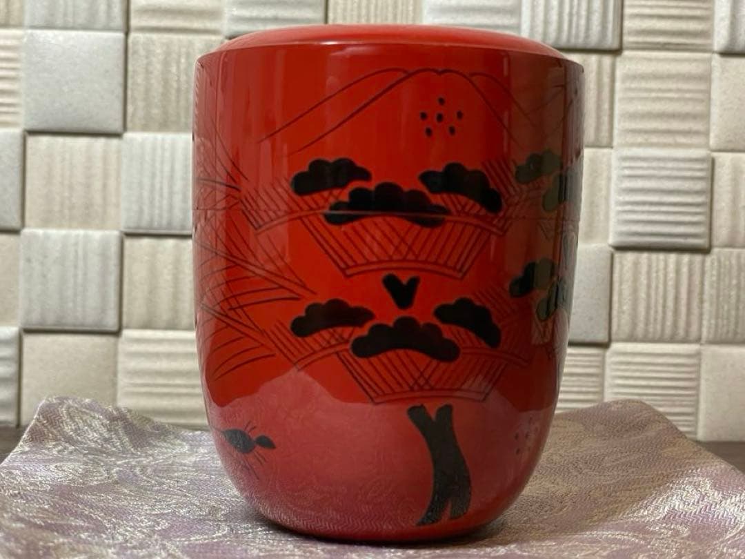 【茶道】喜峰　玄々斎好　曙棗