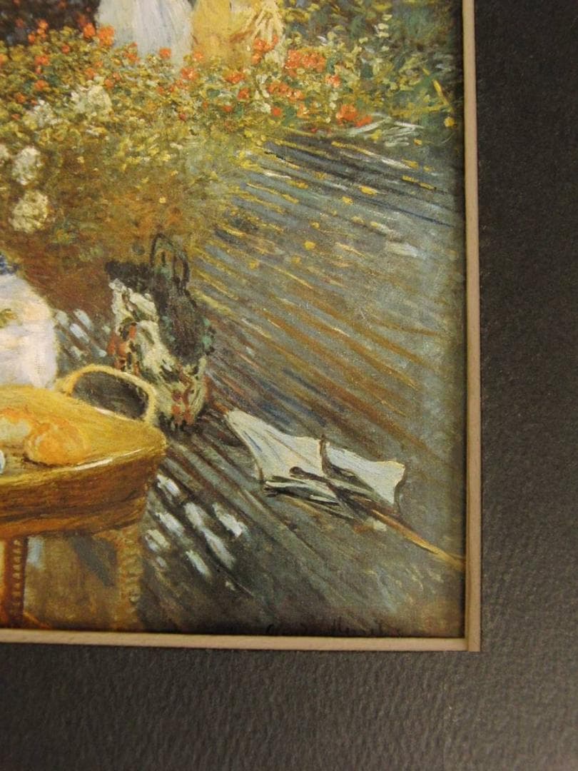 クロード・モネ、「The Luncheon」、厳選、希少大判画集・額装画