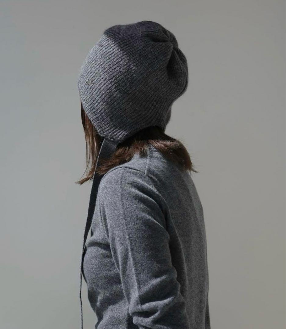 【完売品】ENTWURFEIN＜エントワフェイン＞ ニットキャップ グレー