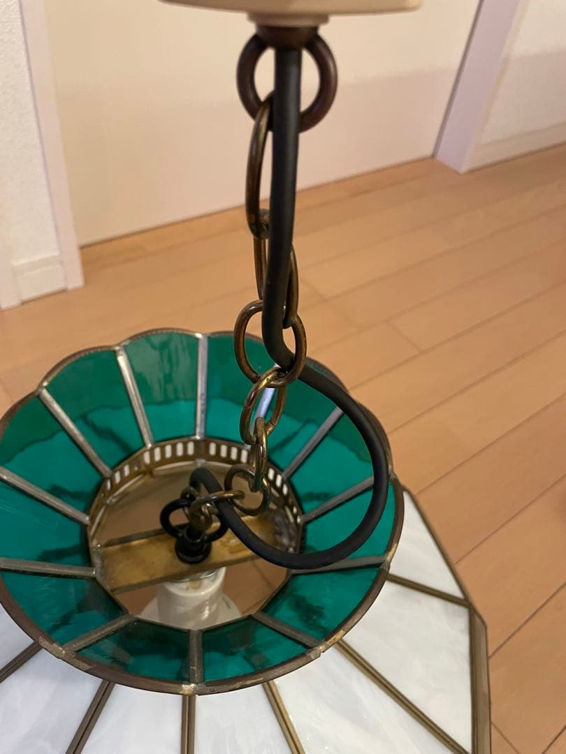 ヴィンテージ　シーリングライト ステンドグラス　天井照明　レトロ　アンティーク