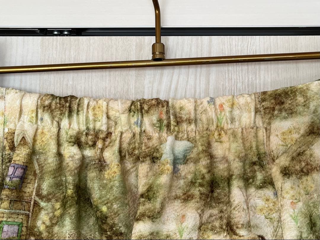 yukiemon＿テキスタイルミドルスカート新品タグ付きM