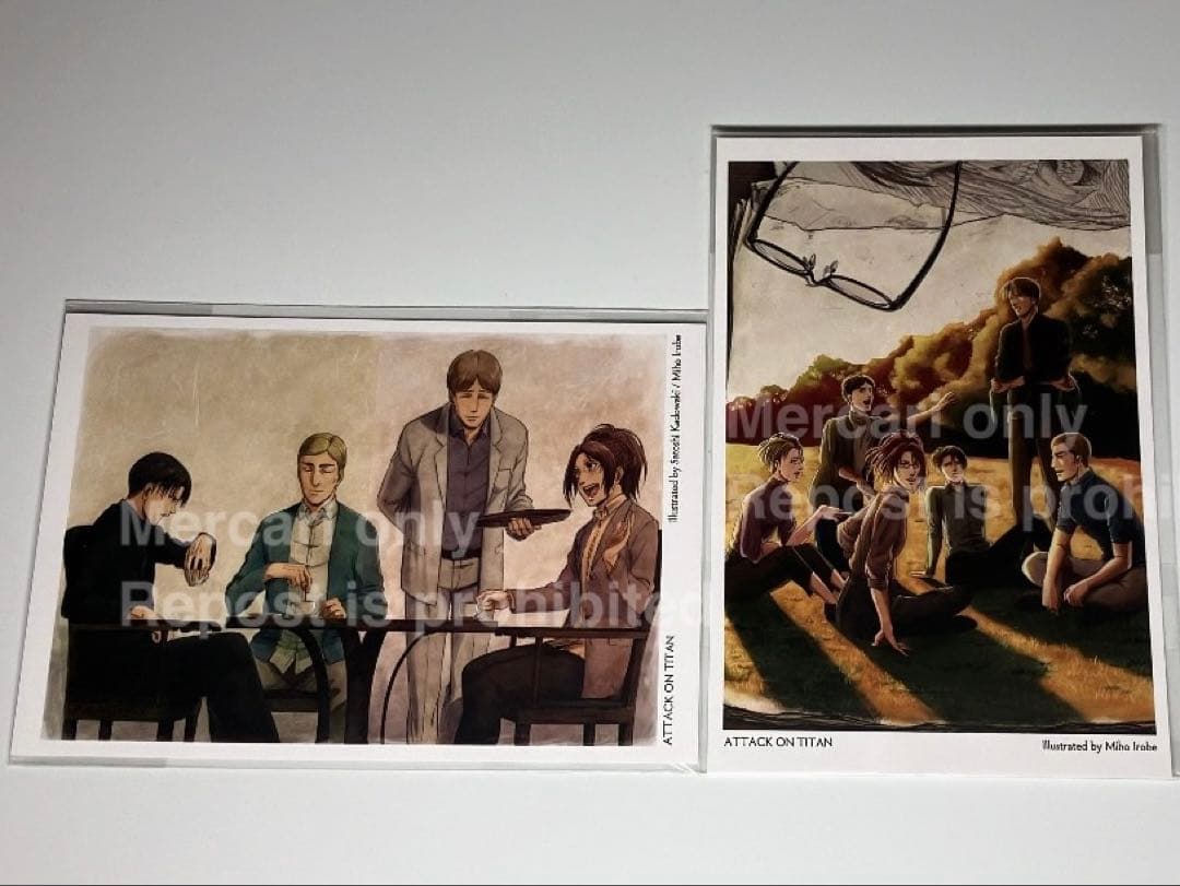 進撃の巨人 ポストカード スリーブケース 3点セット WIT STUDIO