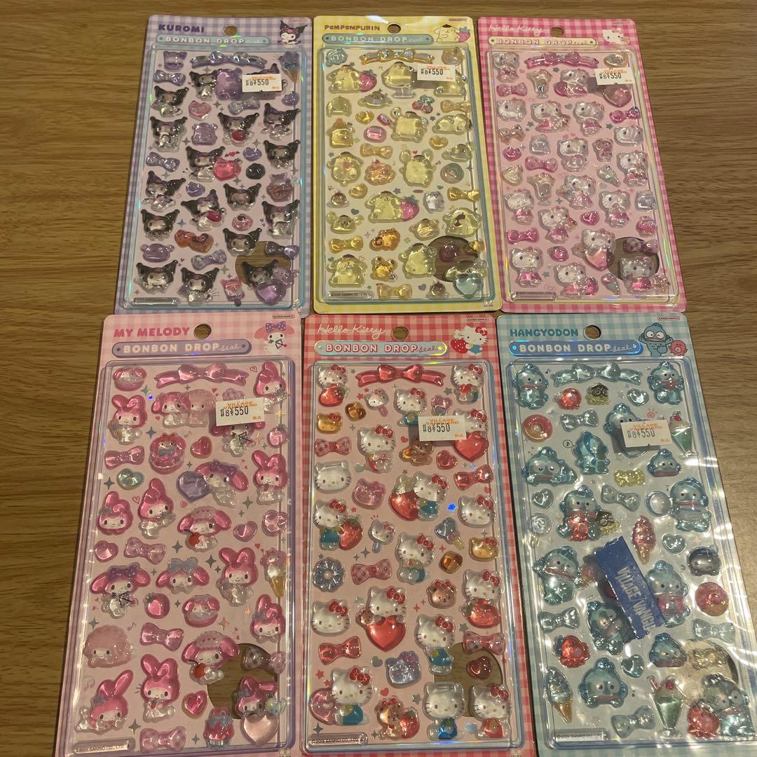 サンリオボンボンドロップシール２弾　6種セット正規品