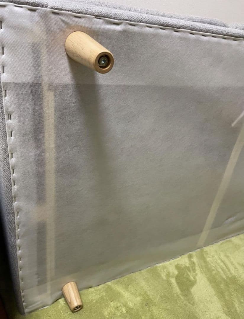 【ビオフェルミンさん専用】ニトリ　グレー 2人掛け　ソファ クッション付き