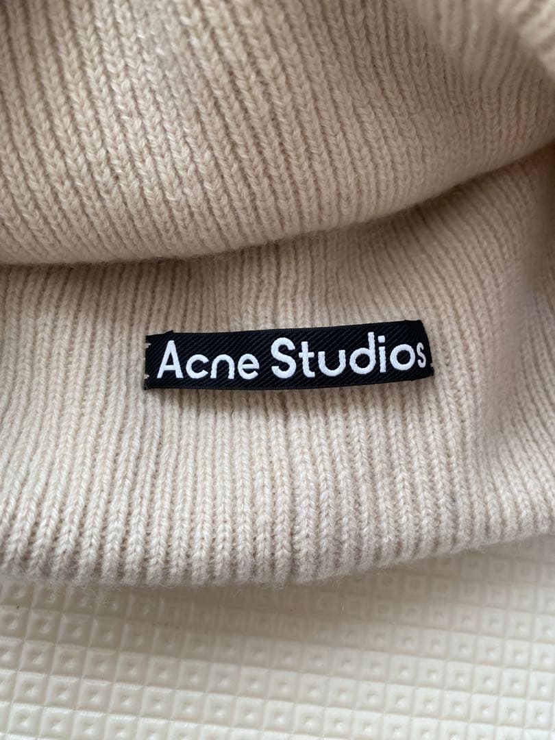 【yorinan】Acne Studios ニット帽 OS クリーム色