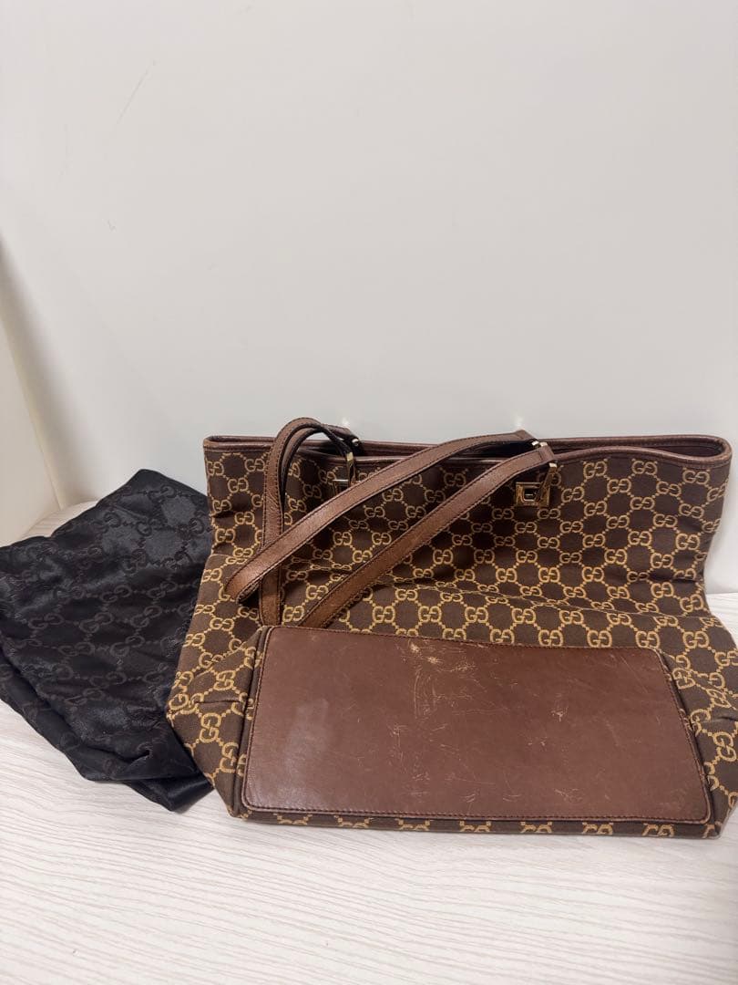GUCCI グッチ GGキャンバス トートバッグ 正規品 保存袋付き