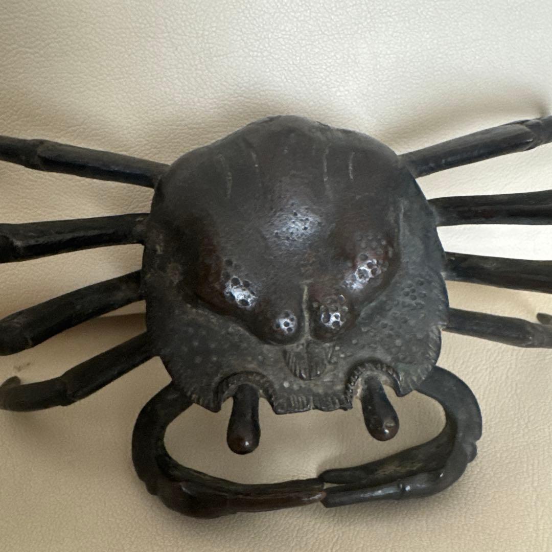 蟹　カニの置物　金属製　レトロ