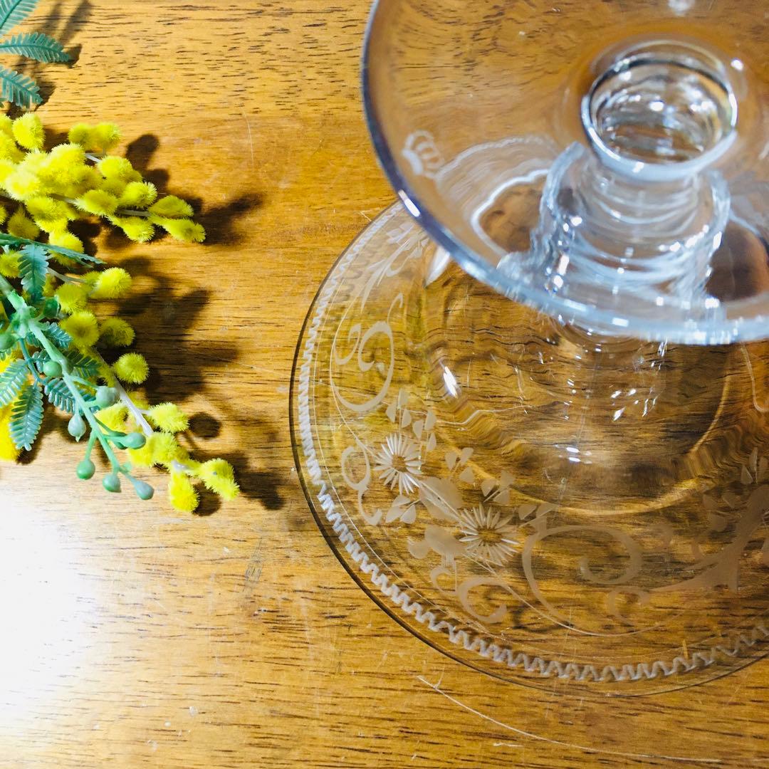 【稀少】ドイツ製　テレジアンタール　ラッヘル　グラヴィール　コンポート